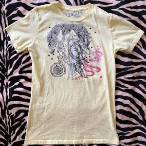 Volcom Featured Artist Dashenka Light Yellow S/S Fairy Tee - Y2K/Skate Junior